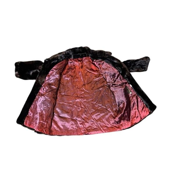 VINTAGE Tissavel of France Faux Fur Coat Mink - Picture 8 of 9